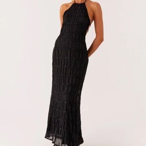 Black maxi dress